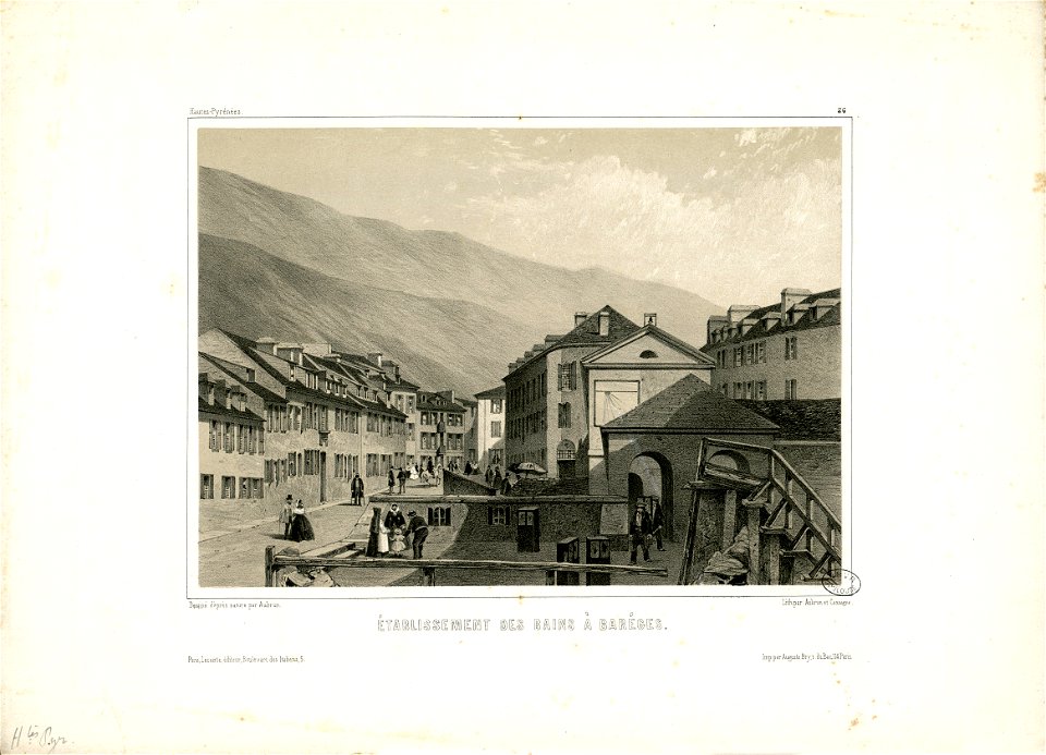 Etablissement des Bains à Barèges (26) - Fonds Ancely - B315556101 A AUBRUN 2 009