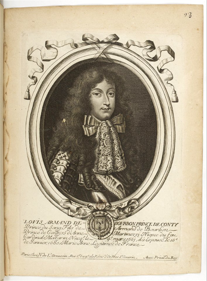 Estampes par Nicolas de Larmessin.f101.Louis-Armand de Bourbon, prince de Conti