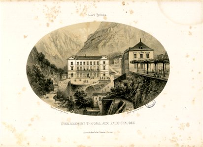 Etablissement thermal aux Eaux-Chaudes (Basses-Pyrénées) - Fonds Ancely - B315556101 A GORSE 1 022