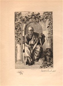 Etching of Horace