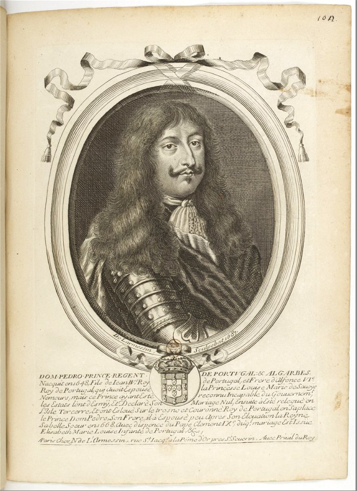 Estampes par Nicolas de Larmessin.f110.Pierre II, roi de Portugal