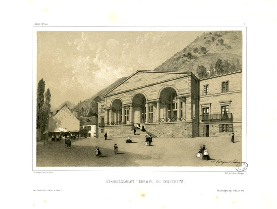 Etablissement thermal de Cauterets (Hautes-Pyrénées, 6) - Fonds Ancely - B315556101 A AUBRUN 1 003