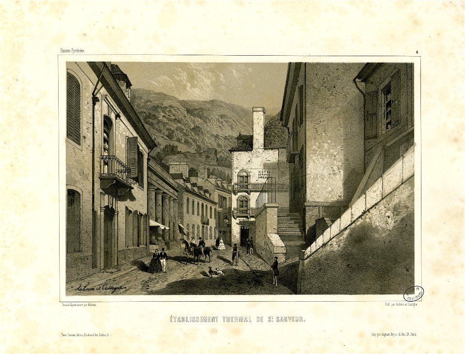 Etablissement thermal de St. Sauveur (Hautes-Pyrénées, 4) - Fonds Ancely - B315556101 A AUBRUN 1 002