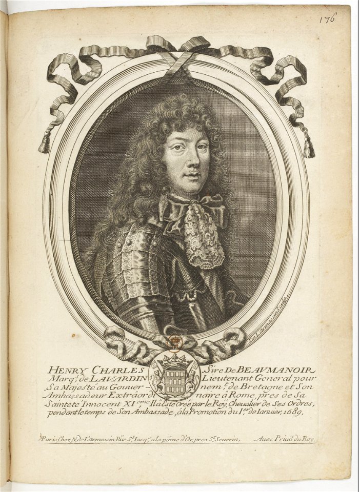 Estampes par Nicolas de Larmessin.f181.Charles Henri de Beaumanoir, marquis de Lavardin