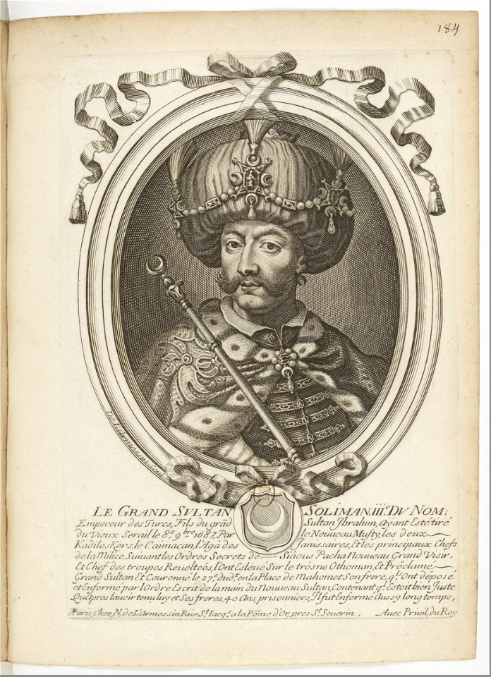 Estampes par Nicolas de Larmessin.f189.Soliman II, sultan