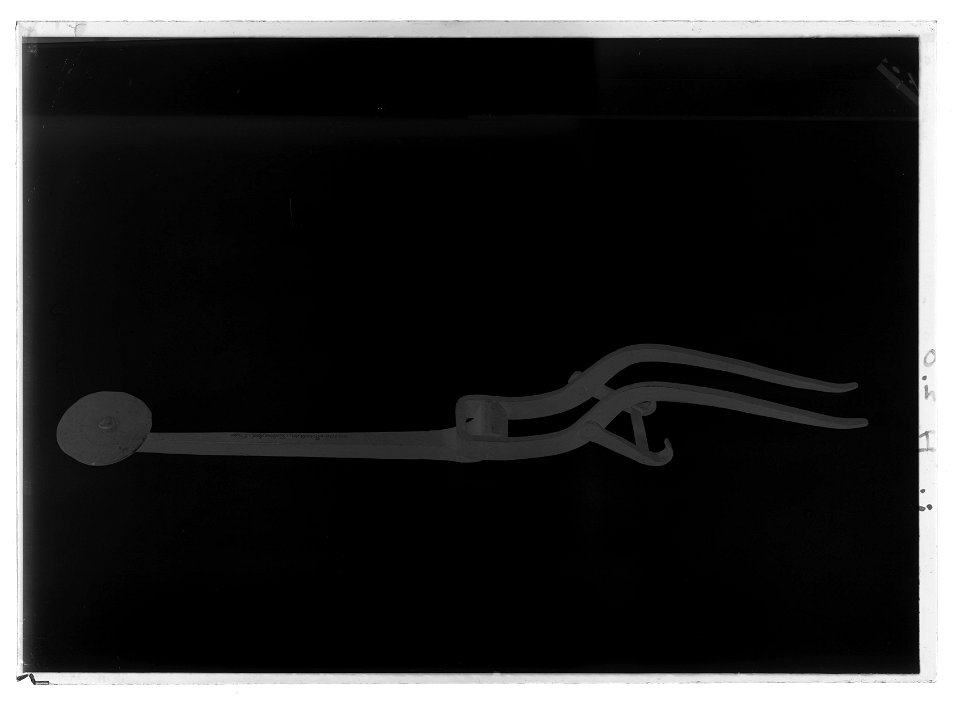 Getfotsspännare, utfälld - Livrustkammaren - 44112-negative