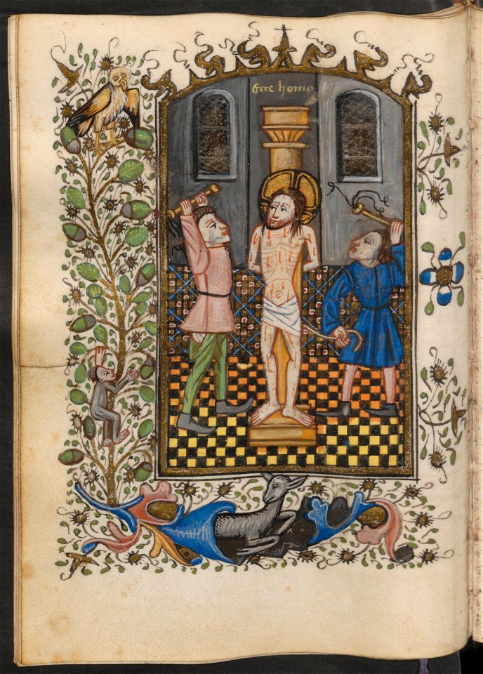 Getijdenboek-UBU Hs. 5 J 27-f.050v-Geseling van Christus