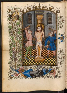 Getijdenboek-UBU Hs. 5 J 27-f.050v-Geseling van Christus