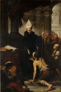 Esteban Murillo - Santo Tomás de Villanueva dando limosna