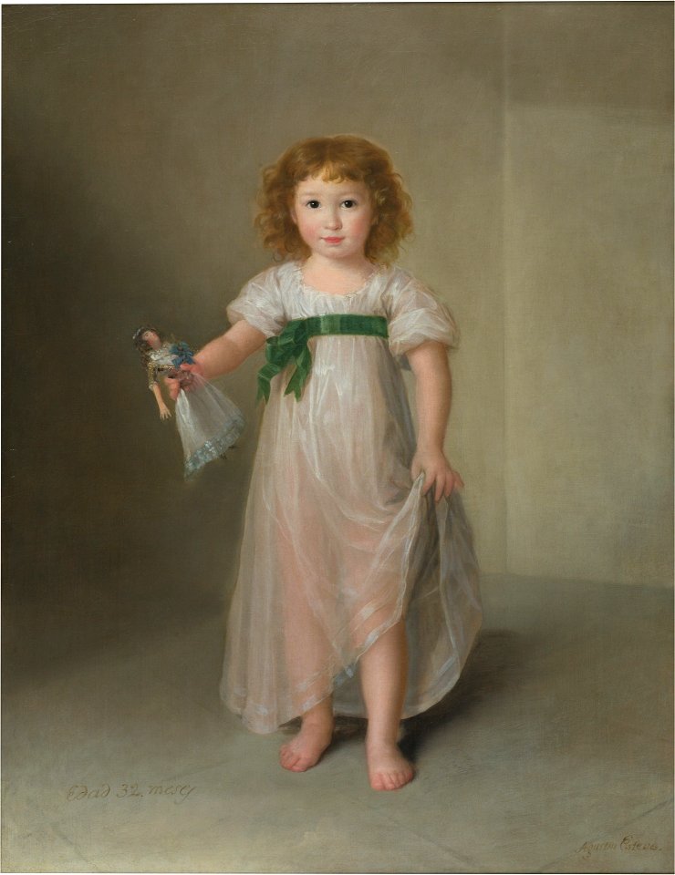 Portrait of Manuela Téllez-Girón by Agustin Esteve y Marques
