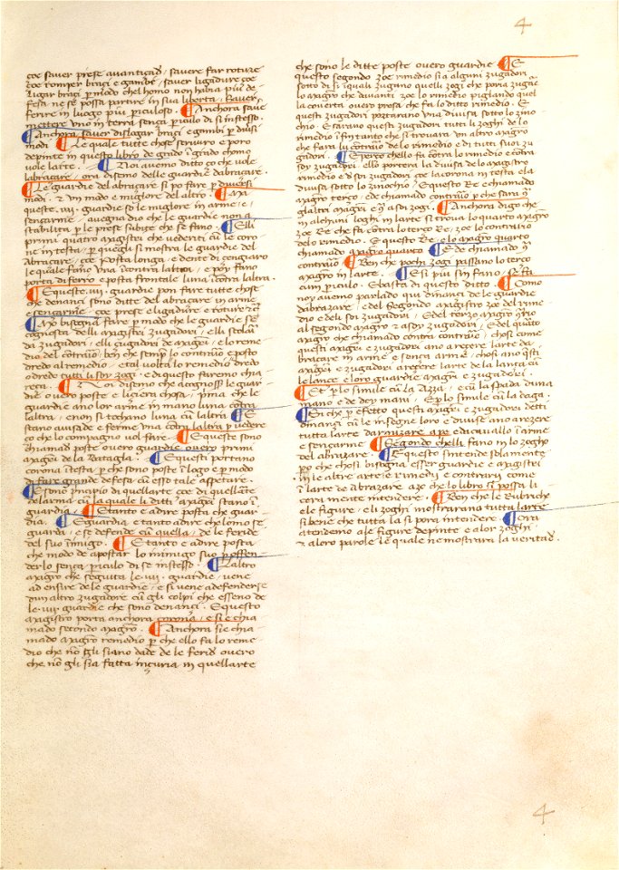 Getty Ms. Ludwig XV 13 02r - Fiore dei Liberi - Decorated Text Page - Google Art Project