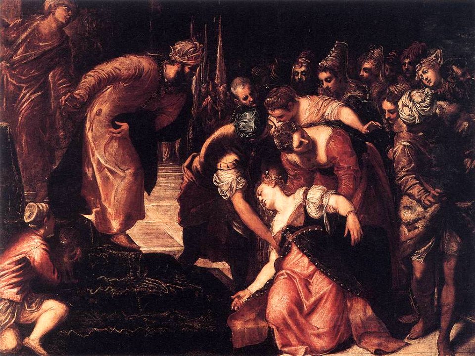 Jacopo Tintoretto - Esther before Ahasuerus - WGA22652