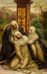 Estigmatización de Santa Catalina de Siena, por Eduardo Rosales
