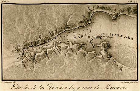 Estrecho de los Dardaneles y mar de Mármara - Moreno José - 1790