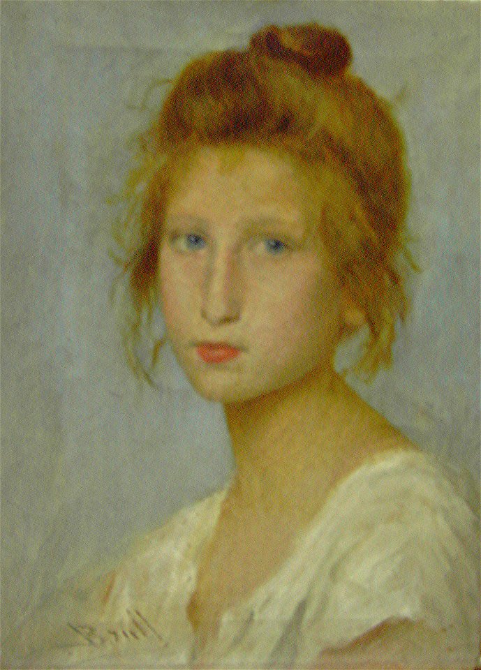 Estudi de nena - Joan Brull i Vinyoles (1863-1912)