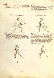 Getty Ms. Ludwig XV 13 35v - Fiore dei Liberi - Combat with Pollaxe - Google Art Project