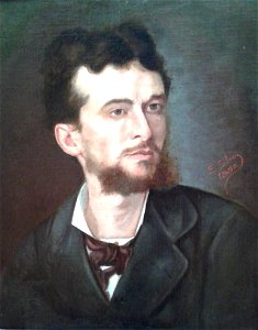 Estêvão Silva - Retrato do pintor Giovanni Battista Castagneto. Free illustration for personal and commercial use.