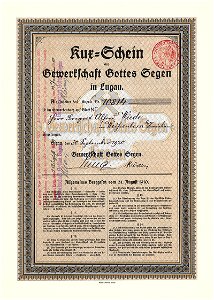Gewerkschaft Gottes Segen 1920