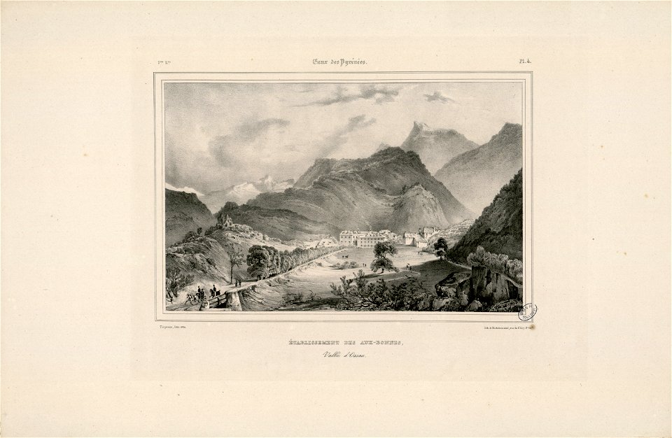 Etablissement des Eaux-Bonnes - Vallée d'Ossau - Fonds Ancely - B315556101 A MONTHELIER 1 2 005