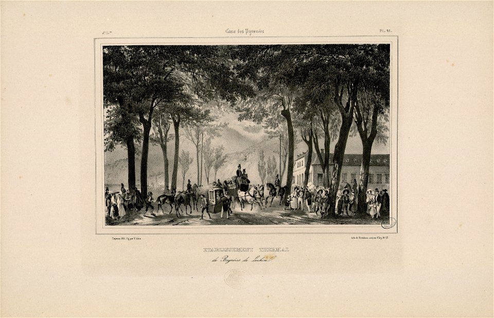 Etablissement thermal de Bagnères de Luchon - Fonds Ancely - B315556101 A MONTHELIER 1 2 022