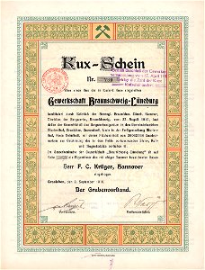 Gewerkschaft Braunschweig-Lüneburg 1910