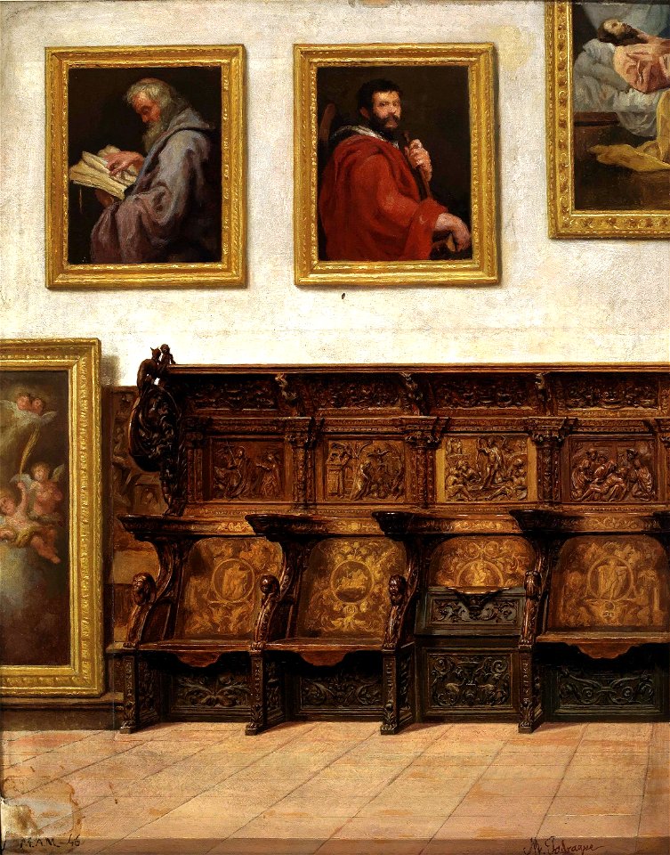 Estudio de sillería de coro (Museo del Prado)