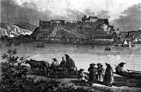 Esztergom river c1840