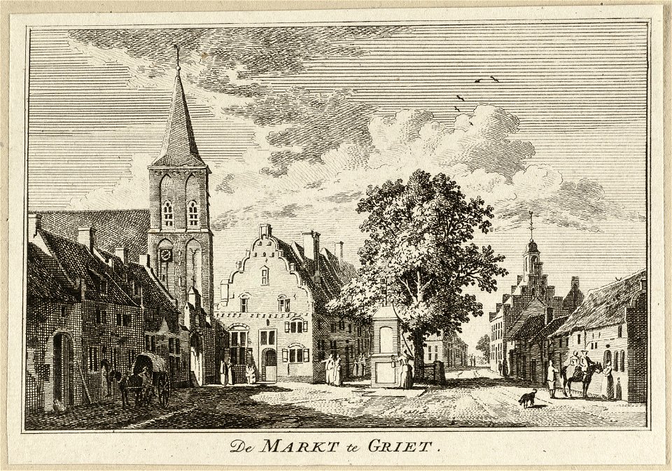 Gezicht op de markt van Grieth, NL-HlmNHA 1477 53009627