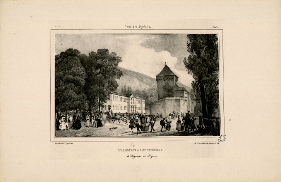 Etablissement thermal de Bagnères de Bigorre - Fonds Ancely - B315556101 A MONTHELIER 1 2 024