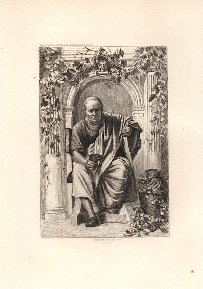 Etching of Horace 2