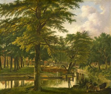 Gezicht op de Nieuwe Gracht bij het Bolwerk te Haarlem Rijksmuseum SK-A-3943