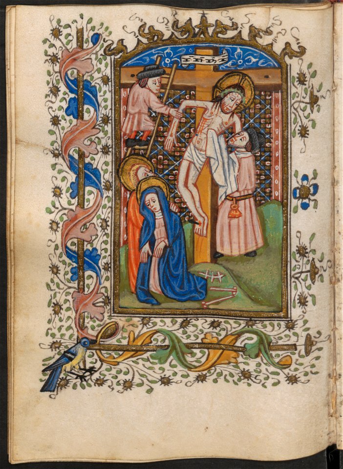 Getijdenboek-UBU Hs. 5 J 27-f.067v-Kruisafname