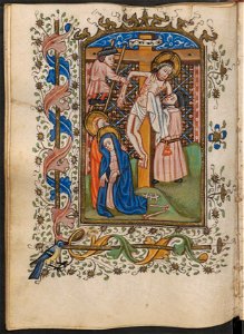 Getijdenboek-UBU Hs. 5 J 27-f.067v-Kruisafname