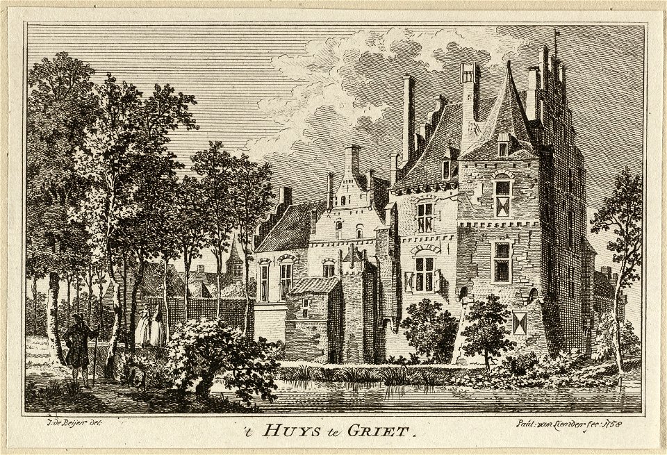 Gezicht op het Huis te Grieth. NL-HlmNHA 1477 53009605