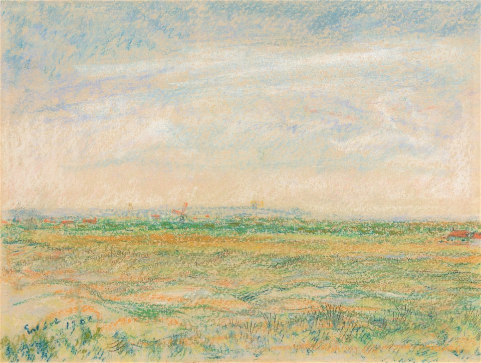Gezicht op Mariakerke, James Ensor, Mu.ZEE Oostende, SM000339
