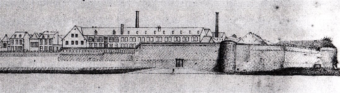 Gezicht op Wyck & Société Céramique (J Brabant, ca. 1860-70 (cropped)