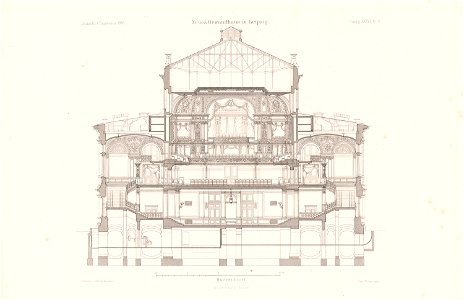 Gewandhaus, Leipzig Entwürfe ArchMus ZFB 36 005