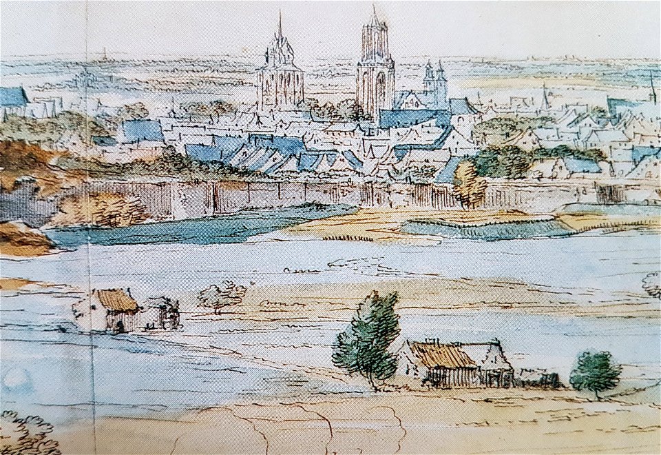 Gezicht op Maastricht (A F vd Meulen, 1673), detail 2