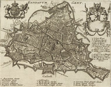 Ghent by Gabriel Bodenehr , 1725, detail