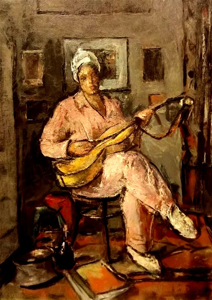 Gheorghe Petrascu - ArtSafari 2020 - Femeie cu chitara