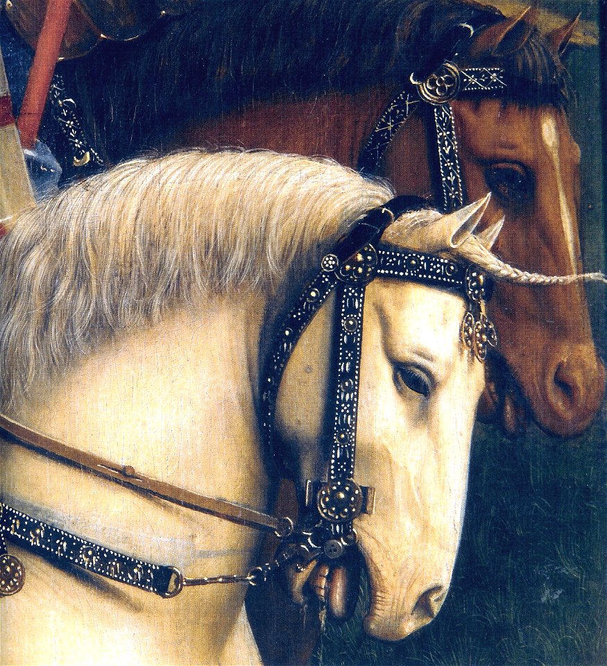 Ghent Altarpiece E - Knights of Christ - detail