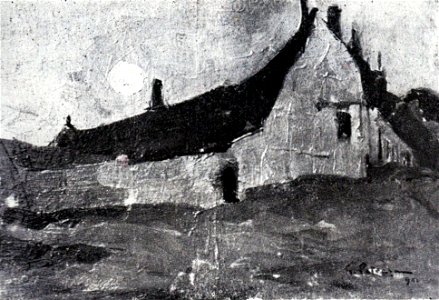 Gheorghe Petrascu - Casa la Montreuil seara pe luna