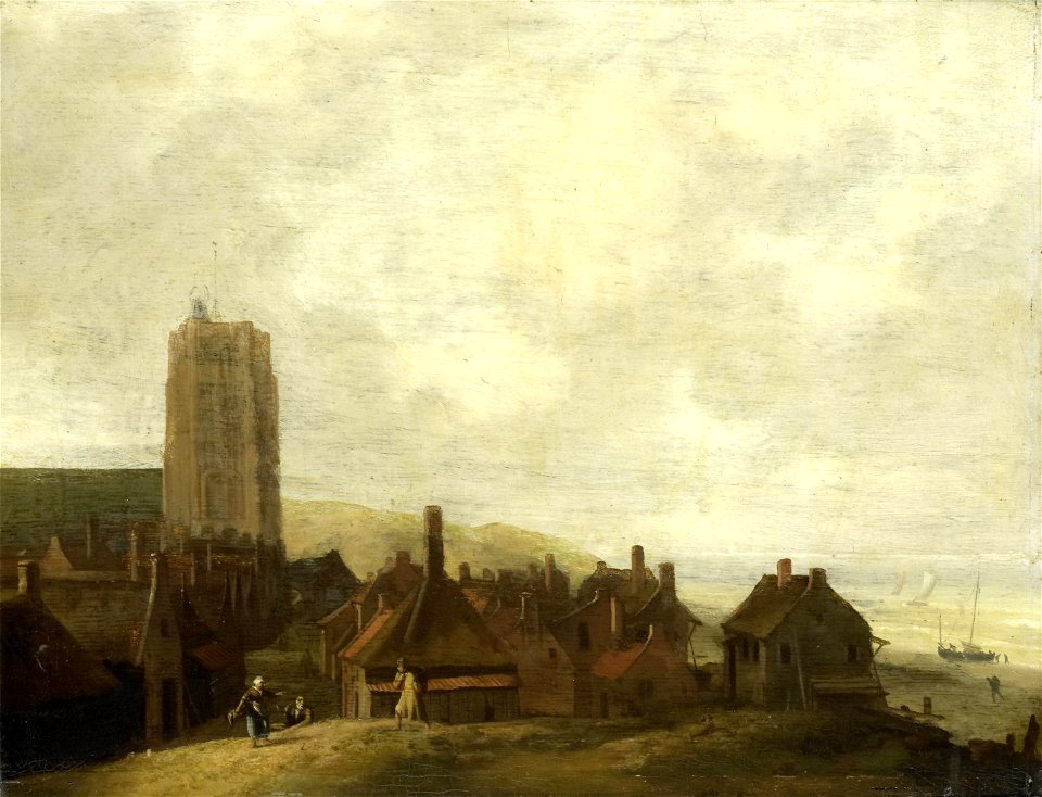Gezicht op Egmond aan Zee. Rijksmuseum SK-A-2203