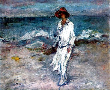 Gheorghe Petrascu - Femeie la malul marii