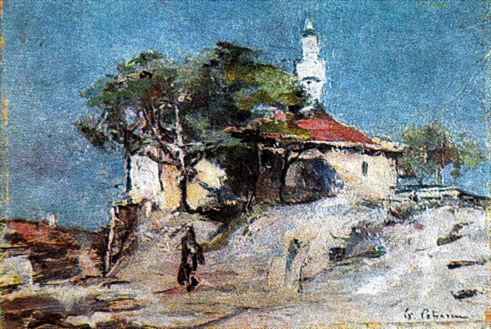 Gheorghe Petrascu - Peisaj cu minaret