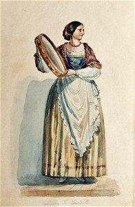 Gheorghe Tattarescu - Costum italian din Sorrento