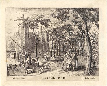 Gezicht op kasteel Assumburg te Heemskerk