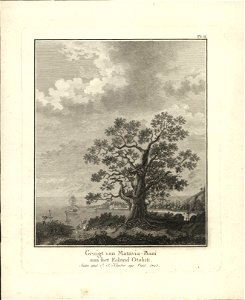 Gezigt van Matavia-Baai aan het Eiland Otahiti, objectnr A 58284