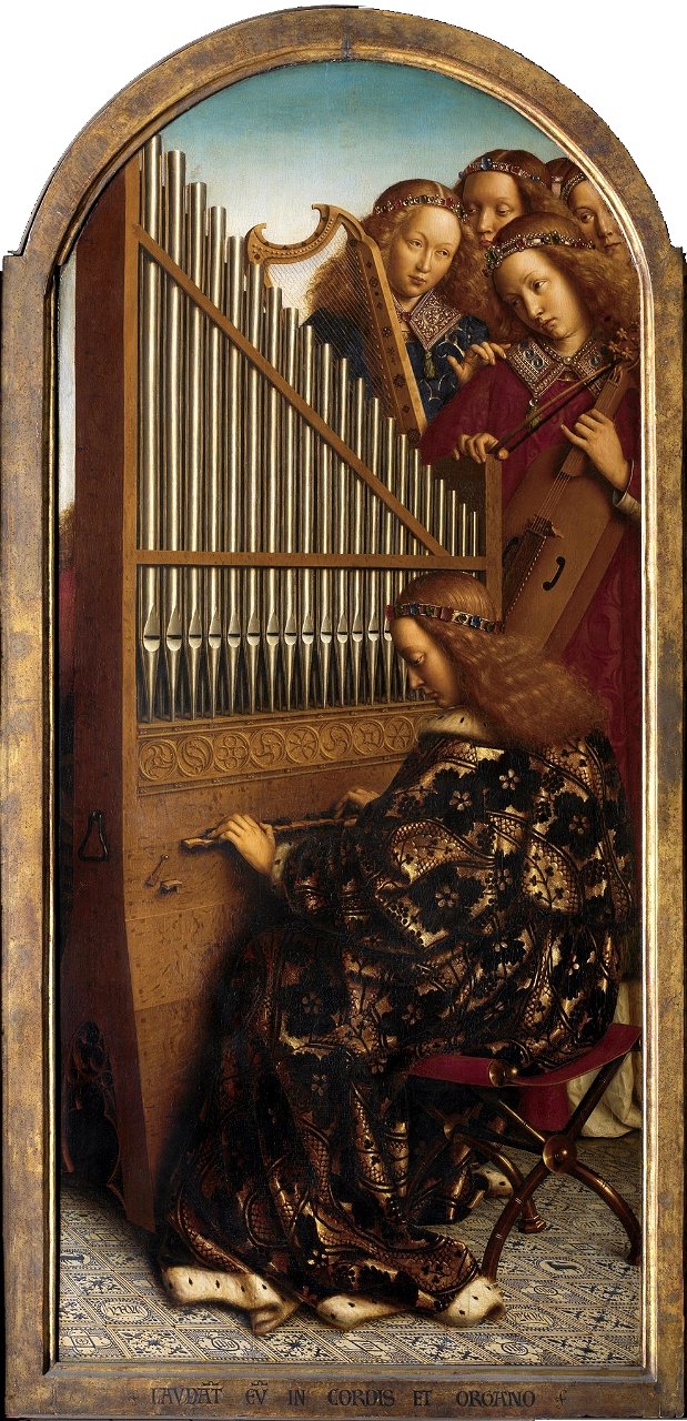 Ghent Altarpiece - Music-making Angels (right)