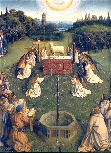 Ghent Altarpiece D - Adoration of the Lamb 2